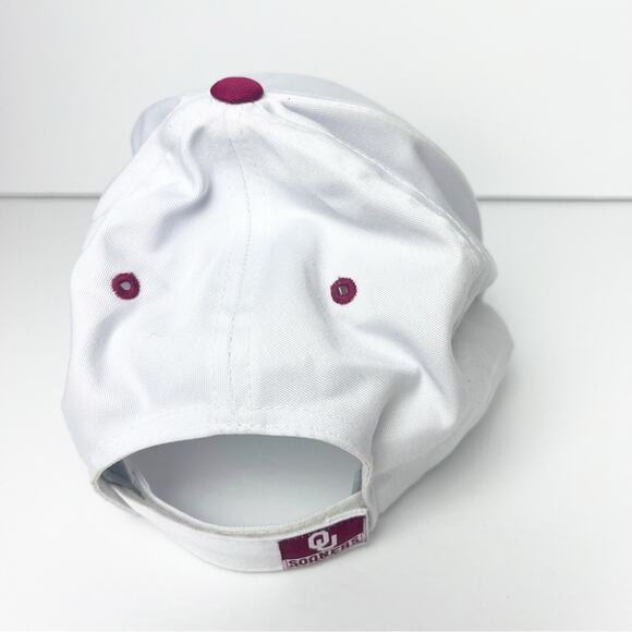 Sooners Oklahoma University White Logo Baseball Cap Unisex OS - Picture 5 of 14